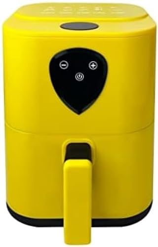 Friggitrice Ad Aria Senza Olio per Uso Domestico Friggitrice Ad Aria di Grande capacità Friggitrice Ad Aria Intelligente Multifunzionale Friggitrice E Torrefazione Elettrica Small Touch,Giallo,21*