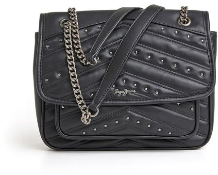 Pepe Jeans Lillian Lay Damen Umhängetasche - Schwarz Modell PL031474 Synthetisch