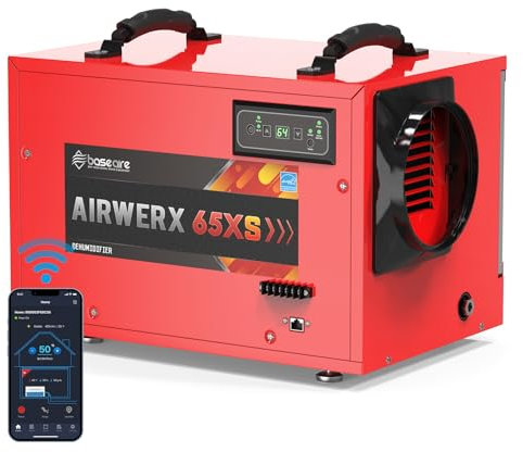 BASEAIRE DRY YOUR CRAWL SPACE & BASEMENT 120 Pints Dehumidifier with Pump, Energy Star, WiFi, Compact, Auto Defrost, 5 Years Warranty