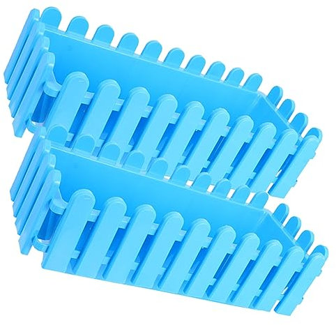 BESPORTBLE 2er-Box Blumentopf Zaun Rechteckiger Blumenkasten, Kunststoff Zaunblumentopf Blumentopf Pflanzkästen Blumenkasten für Balkon Und InnenräUme, 32 X 10,5 X 15 cm