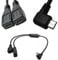 Splitter And Micro USB Cable 5-pin Male To 2 Female Left Charger 2-in-1 Data Cord Half 30cm Adapter Male To 2 Female Cable