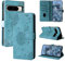 Rostsant Flip Case für Google Pixel 8 Pro - Löwenzahn PU Leder Brieftasche Tasche mit Magnetischer Hülle, Blau