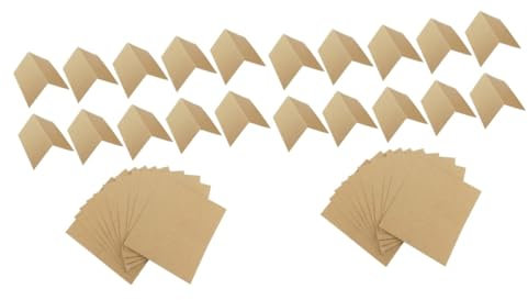 NUOBESTY 200 Stk Karten Aus Kraftpapier Graffiti-karten Tischnamenskarten Selber Machen Postkarte Aus Kraftpapier Vintage Tischkarten Segenskarten Selber Machen Bambus Sitzplatte Leer