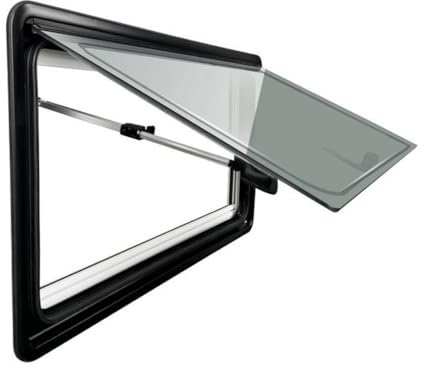 Caravan Seitenfenster, Wohnwagen Fenster, Push Fenster mit Fliegengitter, Ausstellfenster für RV Wohnwagen Fahrzeugen, Wohnwagen, Wohnmobile, Camper,1000 x 600mm