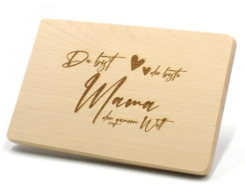 Tagliere per la colazione per la festa della mamma, compleanno, tagliere in legno (MIGLIORE MAMMA)