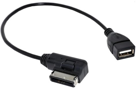 cablecc Media in AMI MDI USB AUX-Flash-Laufwerk-Adapterkabel für Auto VW 2014 A4 A6 Q5 Q7