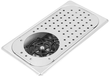 Pistola di risciacquo, acciaio inossidabile ad alta pressione Bar di vetro Rinser, 360 ° Lavabo di risciacquo a spruzzo automatico multifunzionale per cucina hotel caffè (Acciaio
