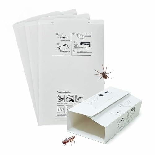 FOLAZ 10 x Multi Use Bugs Sticky Pads Trap | Extra Strong Bugs Glue Sticky Board Pads | Effective Pack Of Invertebrates Glue Trap | Homes Garden & Office