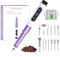 Asimebesty Ponceuse pour Ongles 25000 tr/min, Lime a Ongles Electrique Professionnelle 12 en 1 Ponceuse Ongle Sans Fil avec LED Écran Vitesse Réglable, Kit Manucure Pédicure pour Gel Acrylique Ongle