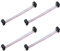 sourcing map 4 Pcs IDC Flat Ribbon Cable, 2.54mm Pitch 7.5mm Width 10cm Long 6 Pin FC to FC Flat Ribbon Connector Jumper Wire for PC, LED Displays