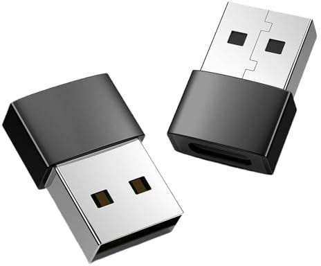 GMBYLBY USB C To USB2.0 Adapter Set Of 2 USB2.0 Male To Type C Female Adapter For Portable Device Expansion For PC Laptop