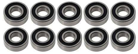 Kugellager 5x10x3 mm - MR105W3 2RS gummigedichtet 10 Stück - rcbay | Chromstahl Miniatur Rillenkugellager für 5mm Welle