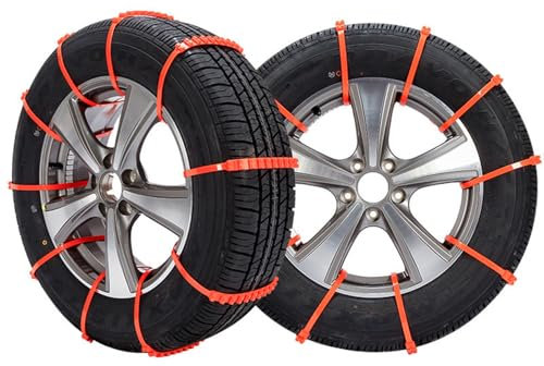 WJYFCL 10 Stück Schneeketten für Autos für Toyota Auris E15 E18 Avensis T25 T27 Corolla E14 Yaris P9 P13, Schneereifen Ketten, Schneereifen-Kabelbinder, Verstellbares rutschfeste Ketten,20Pcs