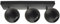 ENOVALITE Deckenleuchte GLOBE, 3-flammig, GU10 Fassung, aus Metall, Ø10cm, matt schwarz - Deckenlampe Kugel Spot Strahler Wohnzimmer Flur Küche
