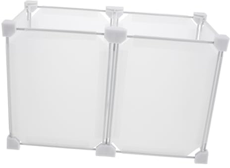 Didiseaon White Plastic Freezer Storage Basket, Chest Freezer Organizer Divider for Refrigerators and Storage Areas, Easy-install Fridge Accessory for Separation and Categorisation