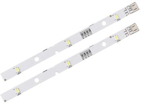 LED Streifen für Rongsheng/Hisense Kühlschrank, Ersatz-LED-Lichtstreife, Kühlschrank Licht MDDZ-162A, E349766, 1629348, DC12V 2W, Beleuchtung Light Bar Strip, Kühle Weiße Lichtfarbe