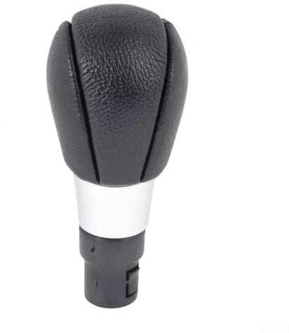 MeevrgR Manueller Schaltknauf für Volvo S60/S80/V70/XC70/XC60, 6-Gang-Schaltknauf aus schwarzem PU-Leder – schlankes Design und bequemer Griff