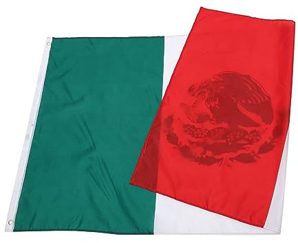 TOYANDONA Bandera Nacional Bandera Decorativa Decoraciones Para Exteriores Símbolo Mexicano Mexicana De Poliéster a a Para Auto
