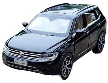 ZHRDWE Modellauto Metall 1:32 Für Volkswagen Tiguan L SUV Legierung Automodell Druckguss Spielzeugfahrzeuge Sound Licht Erkunden Spiele Geschenke Spielzeugauto