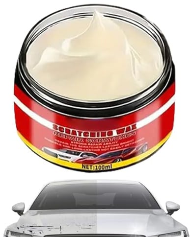baabeash Réparation automatique - 100 ml pour voiture | Nettoyant durable avec éponge Lissage pour peinture extérieure et intérieure