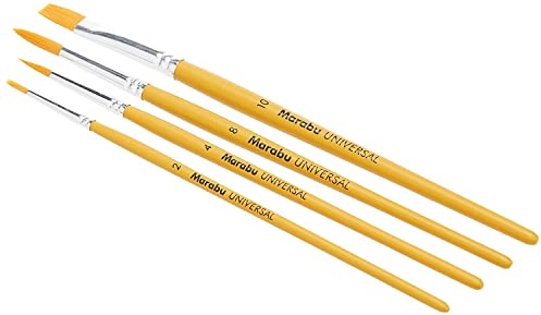 Marabu Synthetikhaarpinsel-Set Universal Creativ + School VE=1