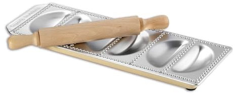 KitchenCraft Imperia Raviolamp 'panzerotti' 6ps Art 316 Made in Italy Utensili da Cucina, Legno