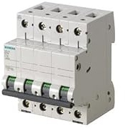 Siemens 5SL4 Miniaturüberlastschalter Typ C, Pol 3-polig 63A 400V ac, Abschaltvermögen 10 kA SENTRON 72 V dc