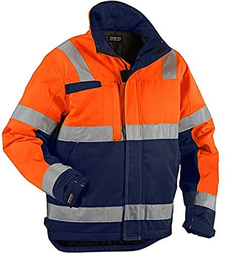 Blaklader 48621811 WINTERJACKET, Orange/Marineblau, grootte XXL