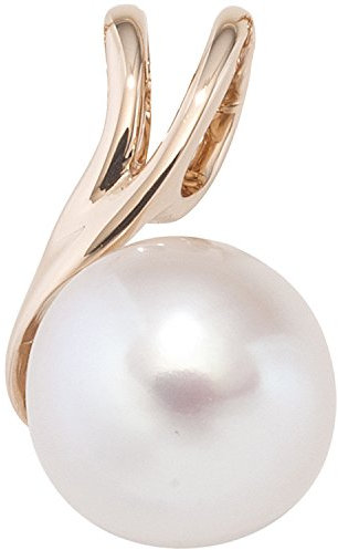 Jobo Damen Anhänger 585 Gold Rotgold 1 Süßwasser-Perle Goldanhänger Perlenanhänger