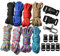 UOOOM Lot de Corde de Nylon et Multifonction Fermoirs à Clip pour DIY Corde de Parachute Paracorde Bracelet Kit (Style A)