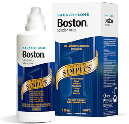 Bausch + Lomb Boston SIMPLUS Solución Única 120ml para lentes de contacto rígidas