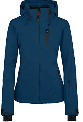 Bergson Nice Light | Damen Skijacke & Outdoorjacke, gefüttert, 20000 mm Wassersäule, Poseidon [390], 44 - Damen
