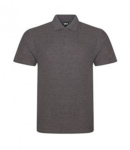 PRORTX Mens Pro Pique Polo Shirt (6XL) (Charcoal)