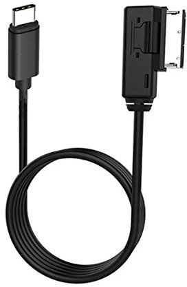 JETSTAR Kompatibel mit Audi Volkswage AMI auf USB C SUPP-L-Y Kabel, MDI MMI Type C Autoadapter für Pixel 2 XL HTC U11 U12 + Moto Z2 S9 S8 Note 8 LG