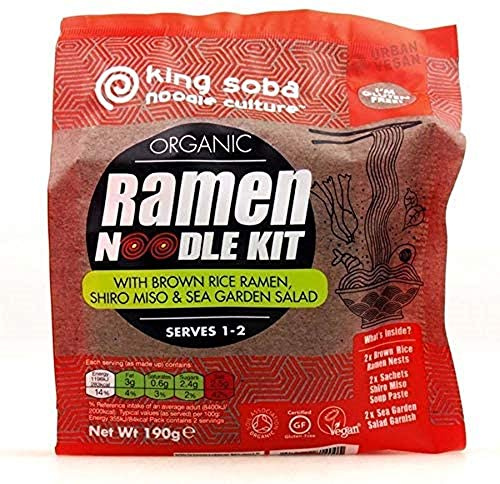 King Soba King Soba Organic Brown Rice Ramen Noodle Kit 190 g