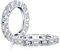 AINUOSHI Damen Sterling Silber Zirkon Ring, Verlobung Ehering, Jubiläum Hochzeitsschmuck Geschenk