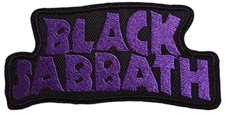 BLACK SABBATH MUSIC BAND EMBROIDERED IRON ON/SEW ON PATCH 5.4 cm x 12 cm (H x W)