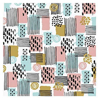 20 Lunch Servietten Symbole Kacheln rosa blau schwarz 33 cm