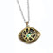 EU_LevinArt DStrange Halskette Crystal Eye of Agamotto Anhänger Mode Halskette (A)