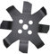 Kawapower Disco Cuchilla De Widia 8 Puntas Multi-Corte 250 * 25.4 * 3.0MM para Desbrozadora