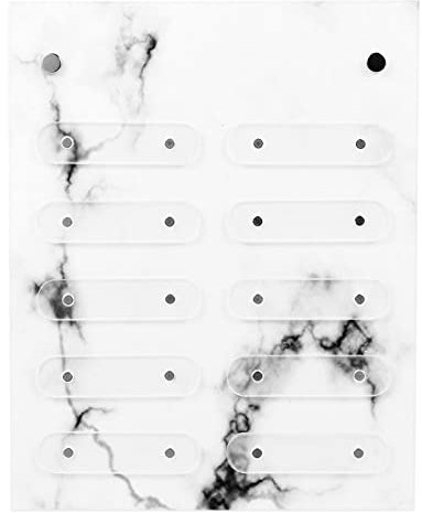 Beaupretty Nail Art Display Stand - Magnetic, Acrylic, 1 Level, Polished Finish - Nail Art Detachable Color Cards Display Board