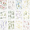 Transparent Scrapbook Stickers - 200+ Self-Adhesive Flower Stickers for Scrapbooking, Journals, Water Bottles & More