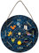NBEADS Letrero de madera de rueda del año, 30cm Sabbats nórdico Pagan Sign Brujas Runes Tablero grabado de madera Wiccan Holidays, decoración vintage hecha a mano de Navidad