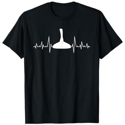 Eisstockschießen | Stockschütze | Herzschlag EGK Eisstock T-Shirt