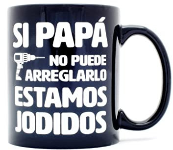 Miss Miserable - taza para café cerámica con mensaje Si papá no puede arreglarlo
