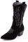 Toocool - Stivali Donna Texani Scamosciati Cowboy Western camperos MS-25011 [38,A9521 Nero]