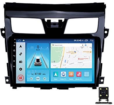 ZEARLY 9 Inch Double Din Car Stereo Audio Bluetooth MP5 Player for Nissan Teana 3 J33 2013~2015 Multimedia Radio with Backup Camera Support Steering Wheel Control/Carplay/Auto/Mirror Link/FM,M700S