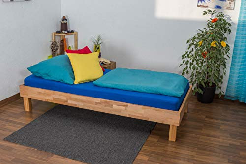 Jugendbett Wooden Nature 04 Kernbuche geölt, massiv - Liegefläche 90 x 200 cm (B x L)