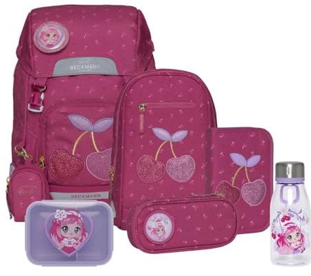 Beckmann Classic Schulrucksack Set 8tlg. (Cherry)