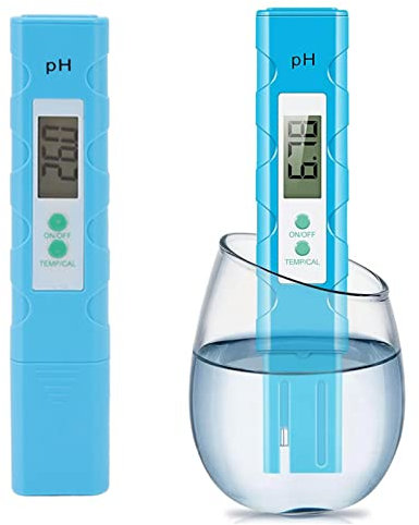 PH Tester Misuratore Digitale, Misuratore PH Digitale Gamma 0.00-14.00 Penna PH, Portatile PH Test Acqua Potabile, Penna PH Piaccametro Tascabile per acquari, Piscine, Acqua, Laboratorio, Piscina